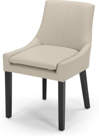 An Image of Percy Scoop Back Chair, Putty Beige PU