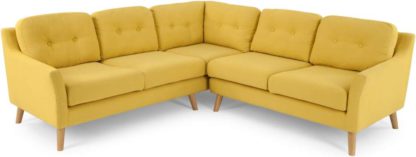An Image of Rufus Corner Sofa, Mustard Yellow