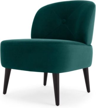 An Image of Jasper Accent Armchair, Seafoam Blue Velvet