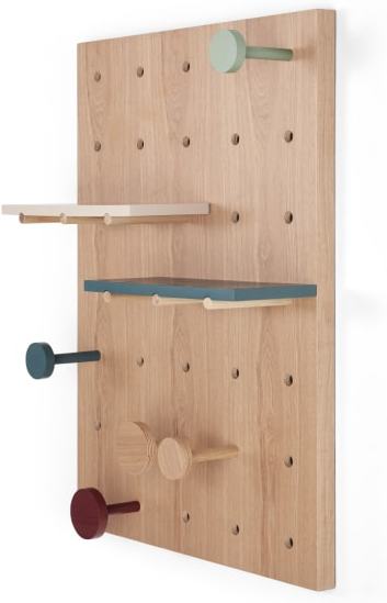 695800adbf45f57aed6eb3b1a14b4936b976c91c4d20930c5da9a98f202790c0.jpg An Image of Dot Dot Dot Wall Storage Shelf, Multicolour