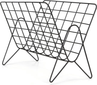An Image of MADE Essentials Moss Wire Magazine Rack, Black
