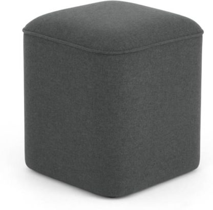 An Image of MADE Essentials Henri Pouffe, Marl Grey