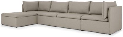 An Image of Victor 4 Seat Corner Sofa With Multi Storage, Portland Grey