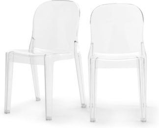 An Image of Set of 2 Jelly Acrylic Chairs, Clear