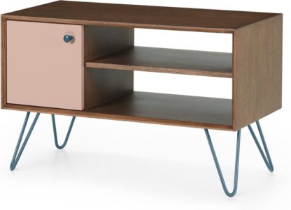 An Image of Dotty Media unit, Dark Stain and Pink