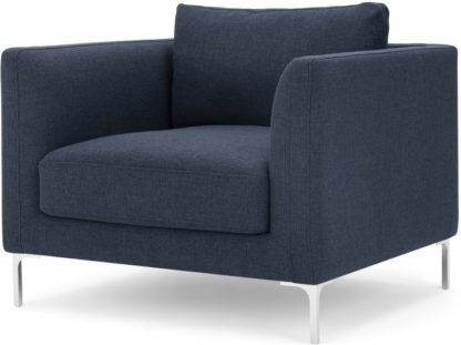 An Image of Dree Accent Chair, Storm Blue