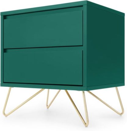 An Image of Elona Bedside Table, Racing Green