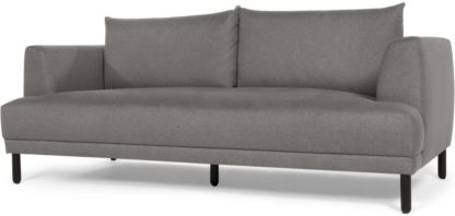 An Image of Bowery 3 Seater Sofa, Fossil Grey