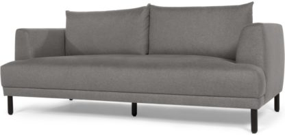 An Image of Bowery 3 seater sofa, Fossil Grey