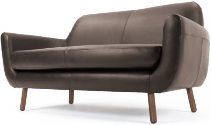 An Image of Jonah 2 Seater Sofa, Ale Brown Premium Leather