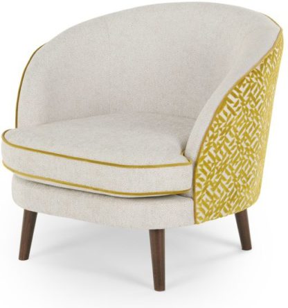 An Image of Gertie Accent Chair, Dufrene Moss Velvet