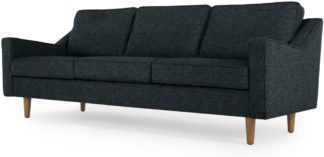 An Image of Dallas 3 Seater Sofa, Textured Weave Navy