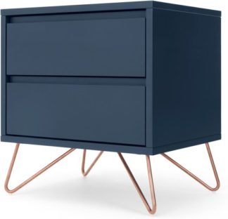 An Image of Elona Bedside, Dark Blue and Copper