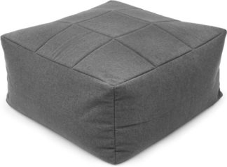 An Image of Loa Quilted Floor Cushion, Marl Grey