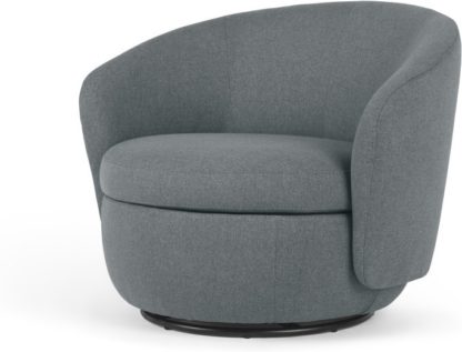 An Image of Delores Swivel Accent Chair, Brooklyn Grey