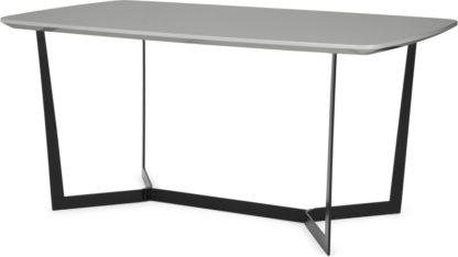 73e7b8e8599c4beb095d3c24750c9191e33f481602332534298029cc5a3f2f70.jpg An Image of Jaxta 6 Seat Dining Table, Grey Gloss