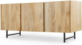 An Image of Aphra Sideboard, Light Mango Wood and Black