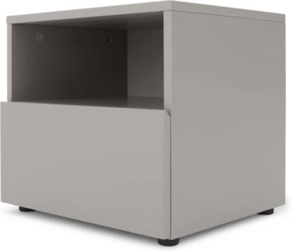 7b376fac7c23bb8c3adcd55b8398bb387034cae20fd3f75b8824f5b02bad6d1e.jpg An Image of Senisa Bedside Table, Grey