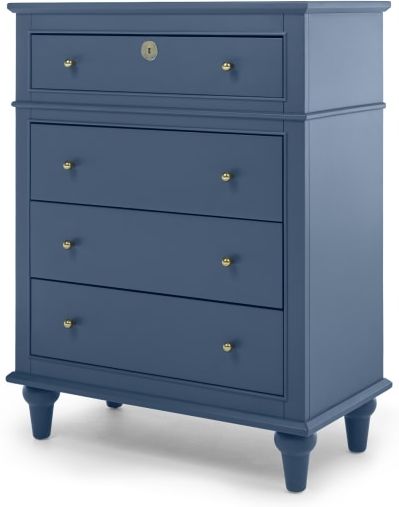 7b6b98024f21b45f2a39d56254f10d03e1755b3a33ca485955db3ffdacbd0354.jpg An Image of Fia Multi Chest of Drawers, Painted Royal Blue