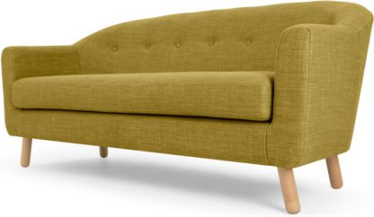 An Image of Lottie 3 Seater Sofa, Olive Green