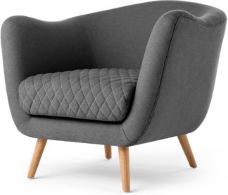 An Image of Flick Accent Armchair, Marl Grey