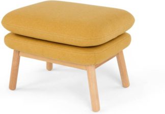 An Image of Oslo Footstool, Yolk Yellow