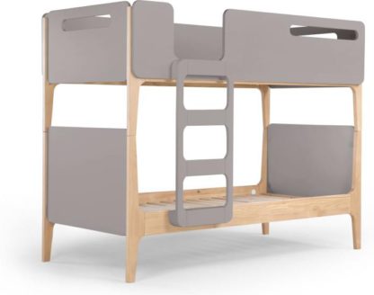An Image of Linus Bunk Bed, Pine and grey