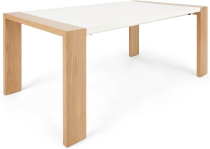 An Image of Ethan 8-10 Seat Extending Dining Table, Oak and White