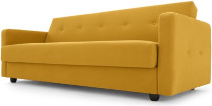 An Image of Chou Sofa Bed with Storage, Butter Yellow