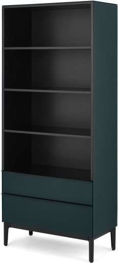 An Image of Silas Bookcase, Teal Glass