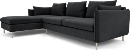 828b7fd040dbf475b0c0eb0184f54f05ec7a450b3e67010ff1f1dd858a38c852.jpg An Image of Vento 3 Seater Left Hand Facing Chaise End Corner Sofa, Sterling Grey
