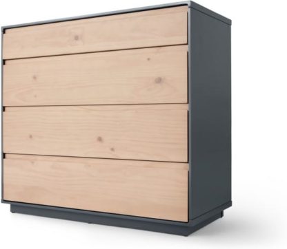 An Image of Finnick Chest Of Drawers, Pine And Grey