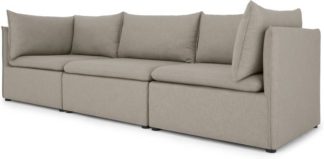 An Image of Victor 3 Seat Sofa, Portland Grey