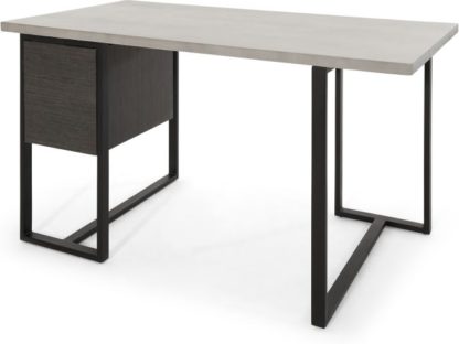 An Image of Claus Concrete Desk, Grey