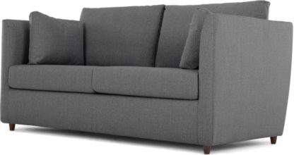 An Image of Milner Sofa Bed with Memory Foam Mattress, Night Grey