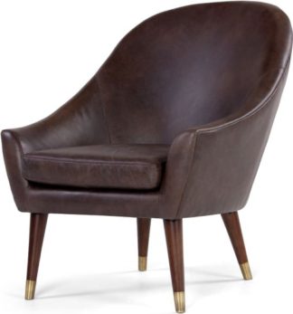 An Image of Seattle Armchair, Oxford Brown Premium Leather