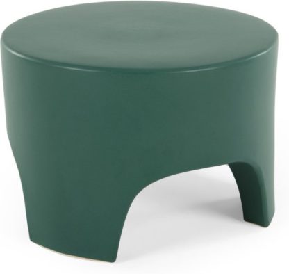 An Image of Rune Earthenware Tri Stool, Green