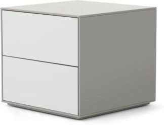An Image of Stretto Bedside Table, Tonal Grey