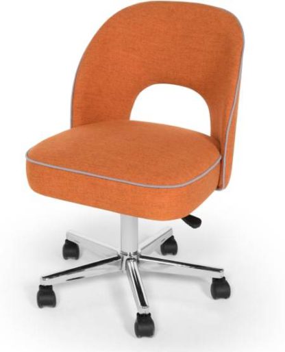 An Image of Lloyd Office Chair, Marigold Orange and Persian Grey