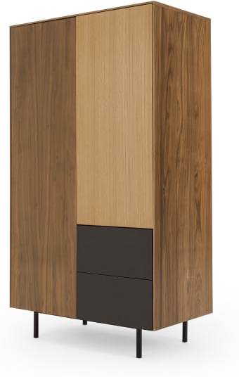 8af63e5995e11cf8685ea36347b68cdd7d8361baa07f60db237e5dedf763e40c.jpg An Image of Rae Wardrobe, Oak and Walnut