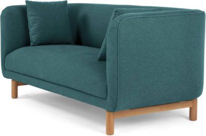 An Image of Becca 2 Seater Sofa, Mineral Blue
