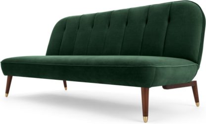 An Image of Margot Click Clack Sofa Bed, Pine Green Velvet