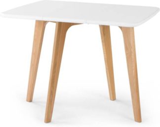 An Image of Fjord 2-4 Seat Rectangular Gateleg Table, Oak and White