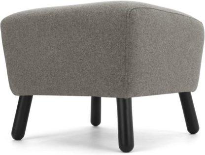 An Image of Rubens Footstool, Nickel Grey