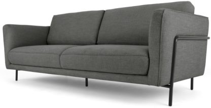 An Image of Everson 3 Seater Sofa, Shuttle Grey