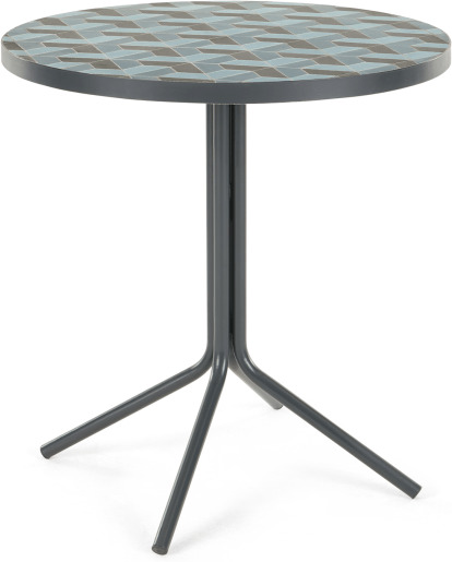 An Image of Indra Bistro Table, Tonal Blue