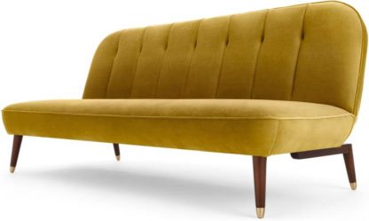 An Image of Margot Click Clack Sofa Bed, Vintage Gold Velvet