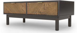 An Image of Belgrave Storage Coffee Table, Dark Stained Oak