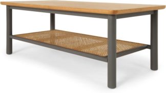 An Image of Reema Coffee Table, Oak and Grey