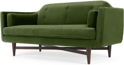 An Image of Imani Large 2 Seater Sofa, Grass Cotton Velvet